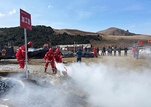 中國安能第二工程局四川涼山項目部開展防火、防汛、防地質(zhì)災(zāi)害綜合演練