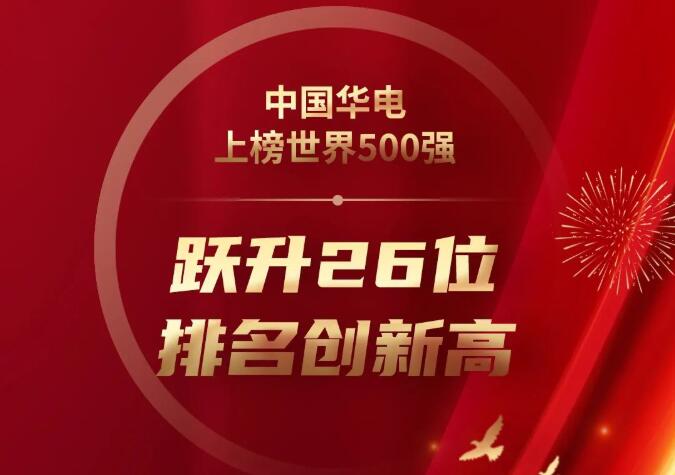 第326位!中國華電刷新世界500強(qiáng)最好成績(jī)