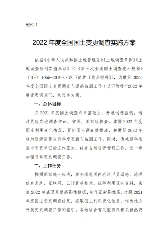 自然資源部：啟動2022年全國國土變更調查，梳理占用耕地情況