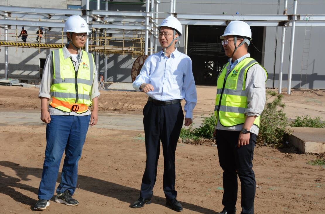 中國能建建筑集團黨委委員、副總經理汪公河到正寧百萬項目調研指導